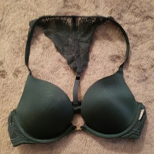 Aerie green racerback lace bra